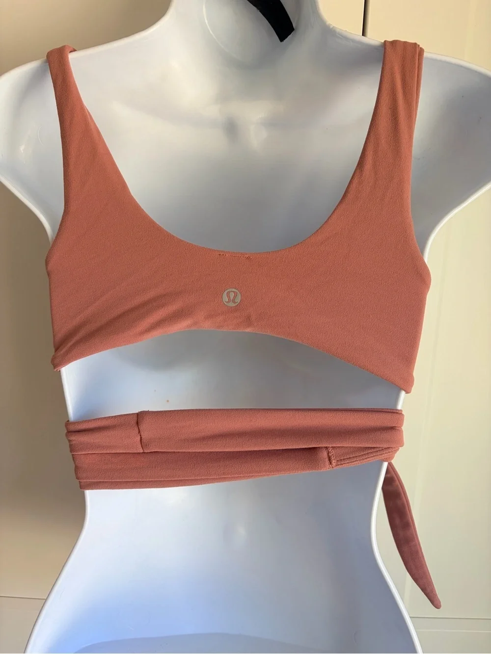 lululemon athletica Wrap Crop Top in Dusty Coral | 6